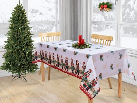 Tablecloth - Nutcracker - White Online Hot Sale