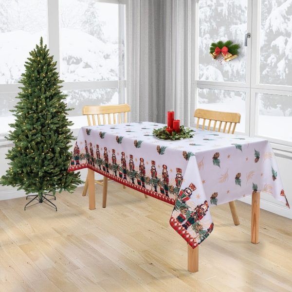 Tablecloth - Nutcracker - White Online Hot Sale