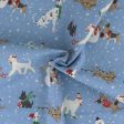 Christmas Flannelette Print - 013 - Light Blue Sale