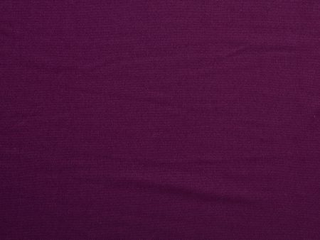 Double Brushed Spandex Knit - Eggplant on Sale