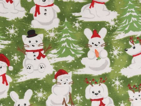 Christmas Flannelette Print - 017 - White For Cheap