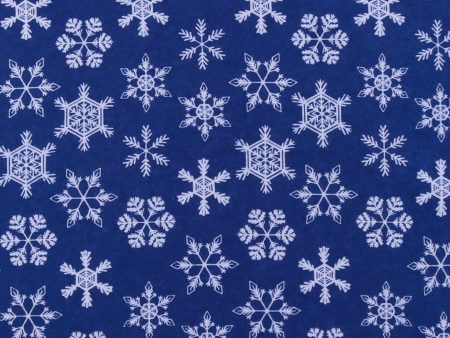 Christmas Flannelette Print - 009 - Blue For Discount