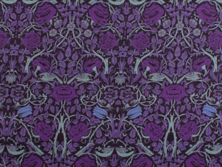 Digital Printed Twill - PRIYA - 005 - Purple Online now