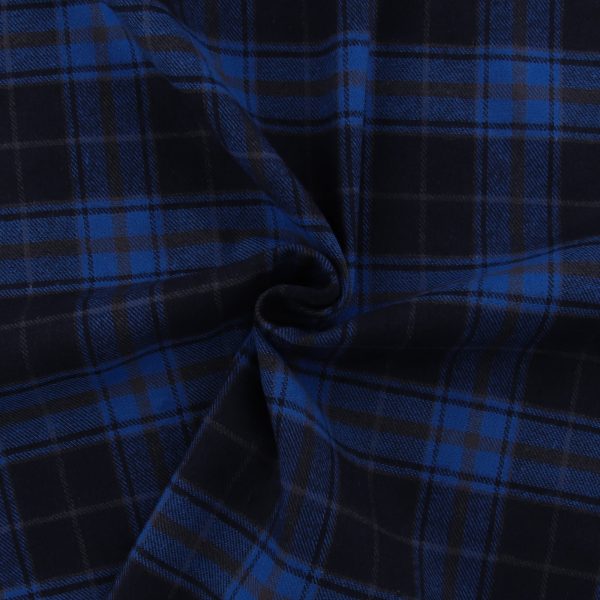 Brushed Cotton Plaid - NOAH - 015 - Blue Online