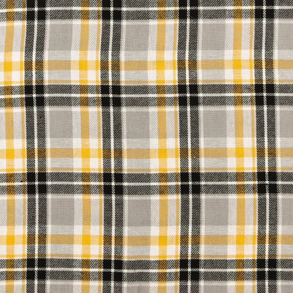 Brushed Cotton Plaid - NOAH - 036 - Yellow Online now