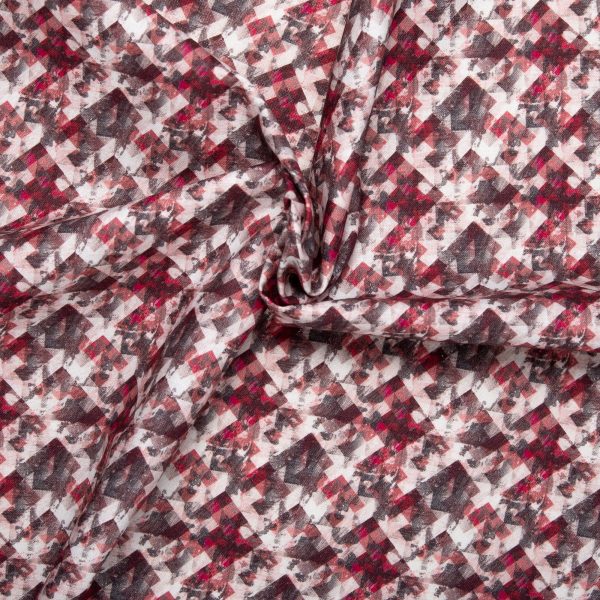 Digital Printed cotton - MEDLEY - Plaids - Red Discount