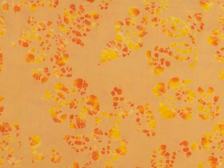 Cotton Batik - MAGNOLIA - 013 - Marigold & Orange on Sale