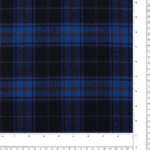 Brushed Cotton Plaid - NOAH - 015 - Blue Online