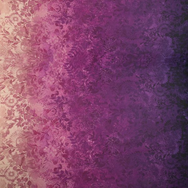 Digital Printed Cotton - GAIA GRADATIONS - 009 - Purple Fashion