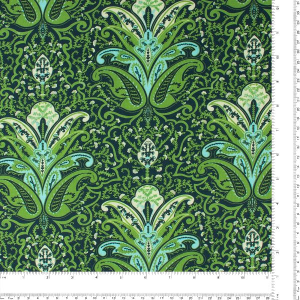 Digital Printed Twill - PRIYA - 008 - Green Sale