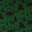 Digital Printed Cotton - WINTER WONDERLAND - 009 - Green Online