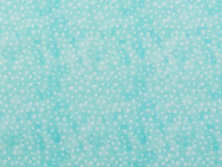 Blender Fabric - MINI DOT - 024 - Turquoise For Sale