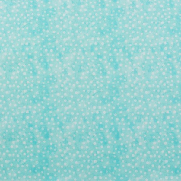 Blender Fabric - MINI DOT - 024 - Turquoise For Sale