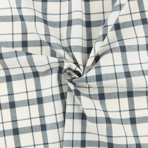 Brushed Cotton Plaid - NOAH - 033 - Ivoire For Sale