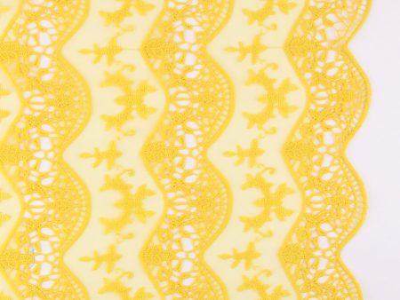 Embroidered Mesh - SIENNA - 001 - Yellow For Cheap