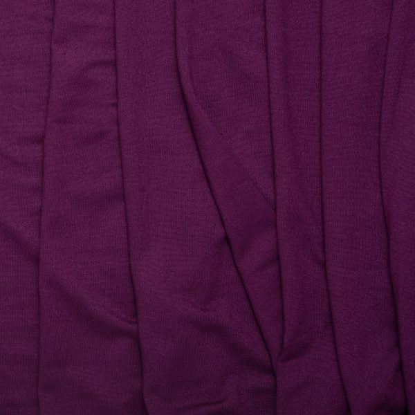 Double Brushed Spandex Knit - Eggplant on Sale