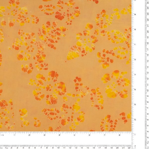 Cotton Batik - MAGNOLIA - 013 - Marigold & Orange on Sale