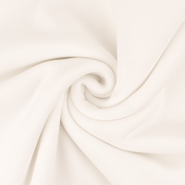 Chenille Bonded to Fleece - SNUGGLY  - 003 - White Fashion