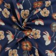 Digital Printed Twill - PRIYA - 007 - Navy Discount