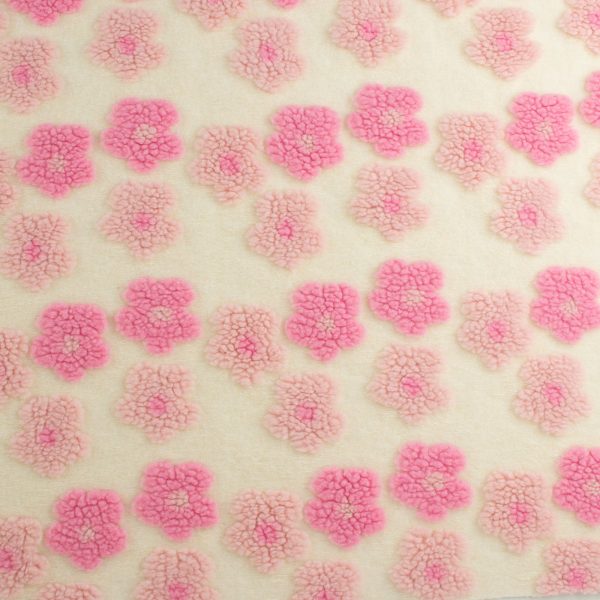 Coating - Raised Flower - 002 - Pink Discount