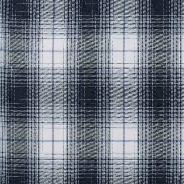 Brushed Cotton Plaid - NOAH - 037 - Blue For Cheap