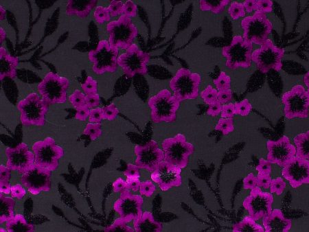 Burnout Velvet - ANTOINETTE - 002 - Violet Supply