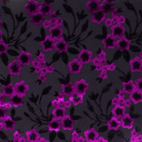 Burnout Velvet - ANTOINETTE - 002 - Violet Supply