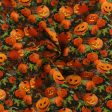 3 Wishes Fabrics - Printed Cotton - AN EERIE WELCOME - 001 - Orange Online