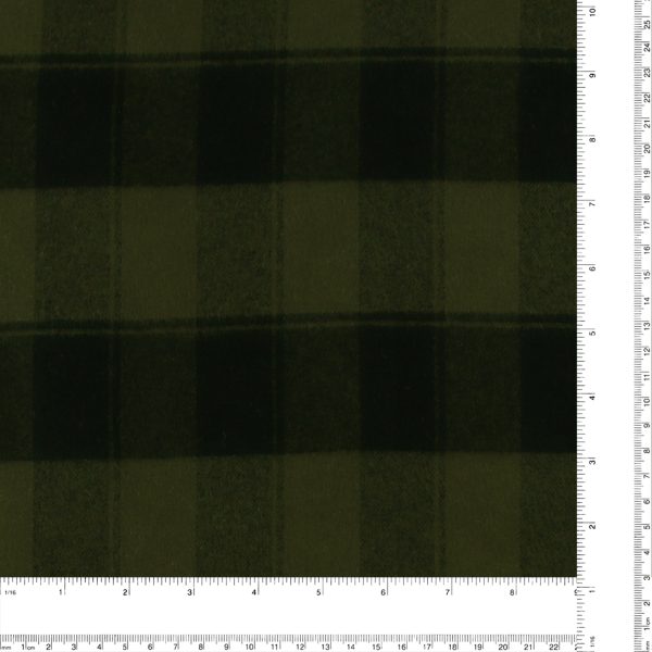 Brushed Cotton Plaid - NOAH - 014 - Khaki on Sale