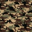 CHILLY - Anti Pill Fleece Print - Camouflage - Brown Online Sale