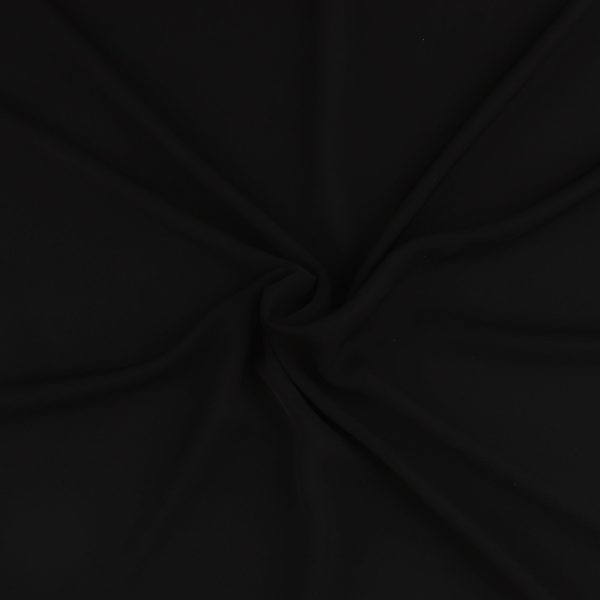 European Sample Collection - Light Weight Satin - 012 - Black on Sale