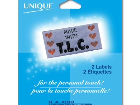 Unique Tlc Love Label - Medium Blue -2 pcs For Discount