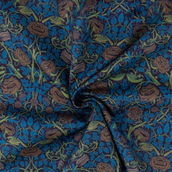 Digital Printed Twill - PRIYA - 004 - Blue Supply