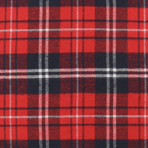 Brushed Cotton Plaid - NOAH - 016 - Red For Cheap