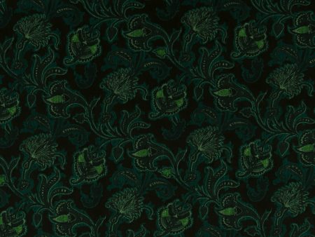 Digital Printed Poly viscose - PENELOPE - 003 - Teal Online Hot Sale