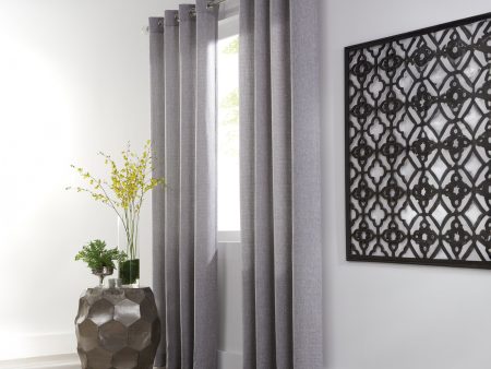 Grommet curtain panel - Liam - Blue & Grey - 52 x 84 in on Sale