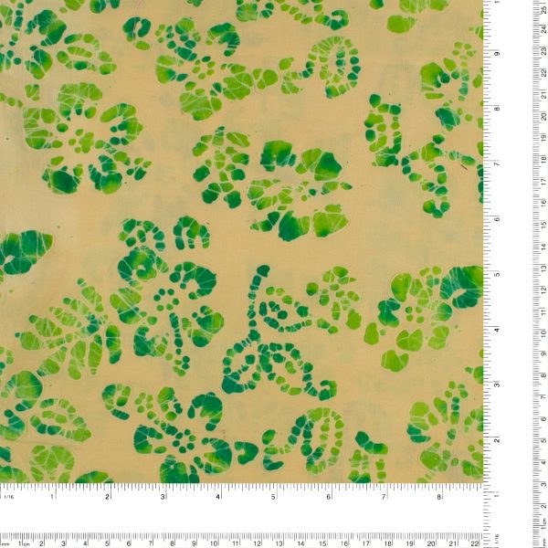 Cotton Batik - MAGNOLIA - 014 - Lime & Green on Sale