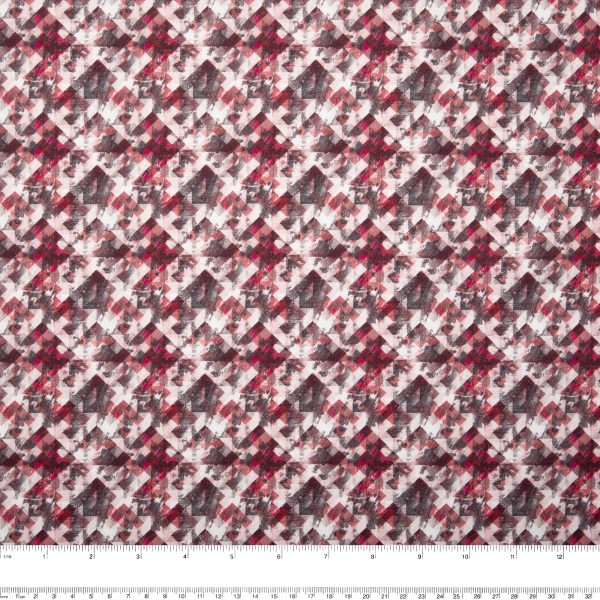 Digital Printed cotton - MEDLEY - Plaids - Red Discount