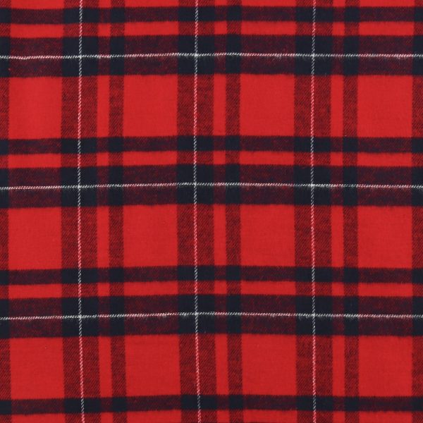 Brushed Cotton Plaid - NOAH - 017 - Red For Discount