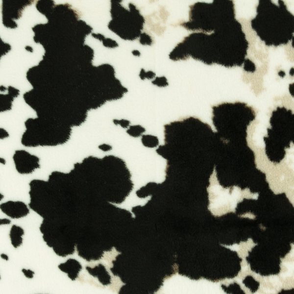 Anti Pill Fleece Print - MONTANA - CH2 - Black Hot on Sale