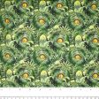 DINOSAUR VALLEY Digital Printed Cotton - Eyes -  Black Sale