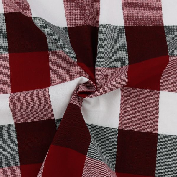 Brushed Cotton Plaid - NOAH - 035 - Red Cheap