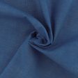 Blender Fabric - Printed Linen Look - 034 - Blue For Sale