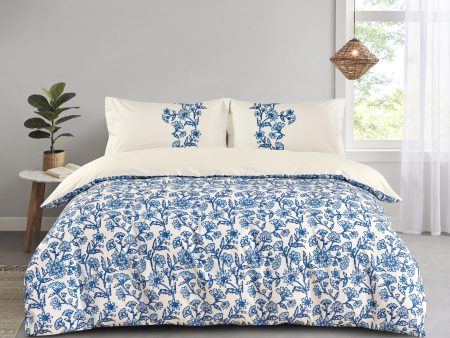 Montebello 3 pcs Comforter set - Ornamental Meadow - Blue Supply