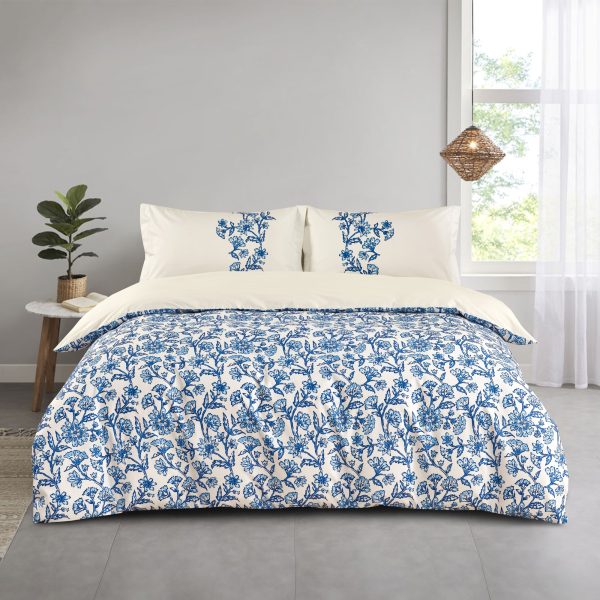 Montebello 3 pcs Comforter set - Ornamental Meadow - Blue Supply