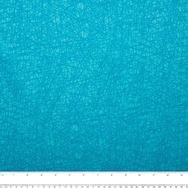 Blenders - Cotton Print - Stroke - Turquoise For Cheap