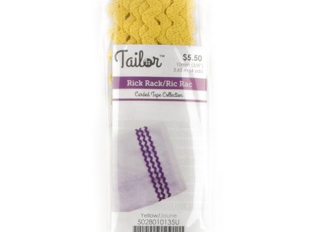 RICK RACK 10mm - Yellow For Discount