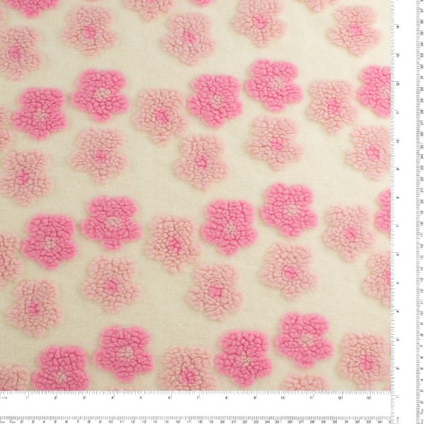 Coating - Raised Flower - 002 - Pink Discount