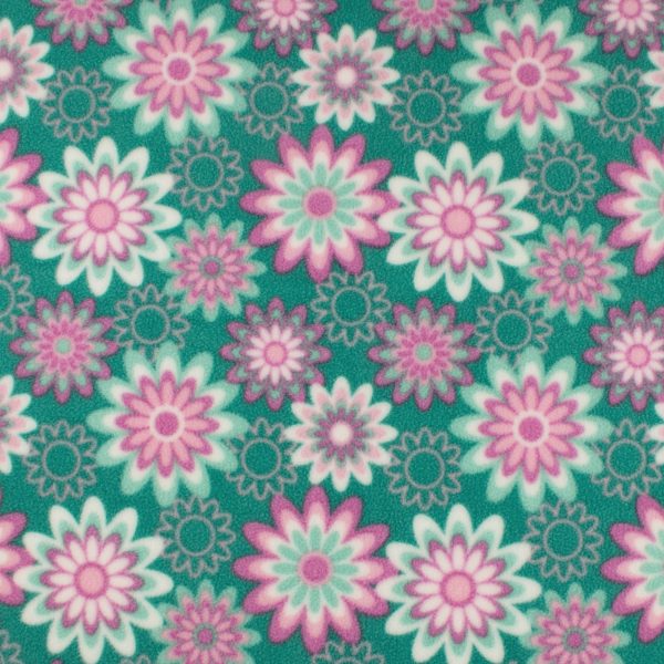 Anti Pill Fleece Print - MONTANA - 001 - Light Teal For Cheap