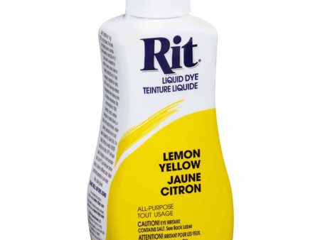 RIT All Purpose Liquid Dye - Lemon Yellow - 236 ml (8 oz) Supply